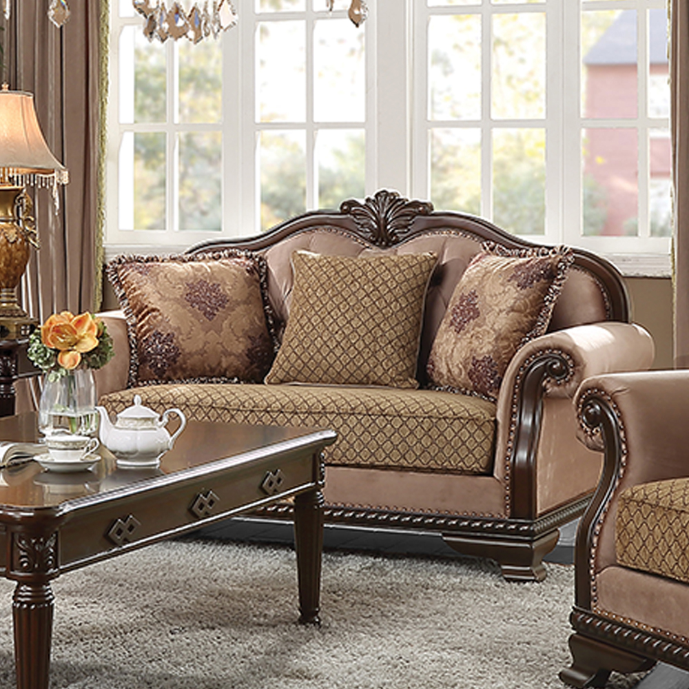 Chateau De Ville Loveseat W/3 Pillows(Same LV01589)