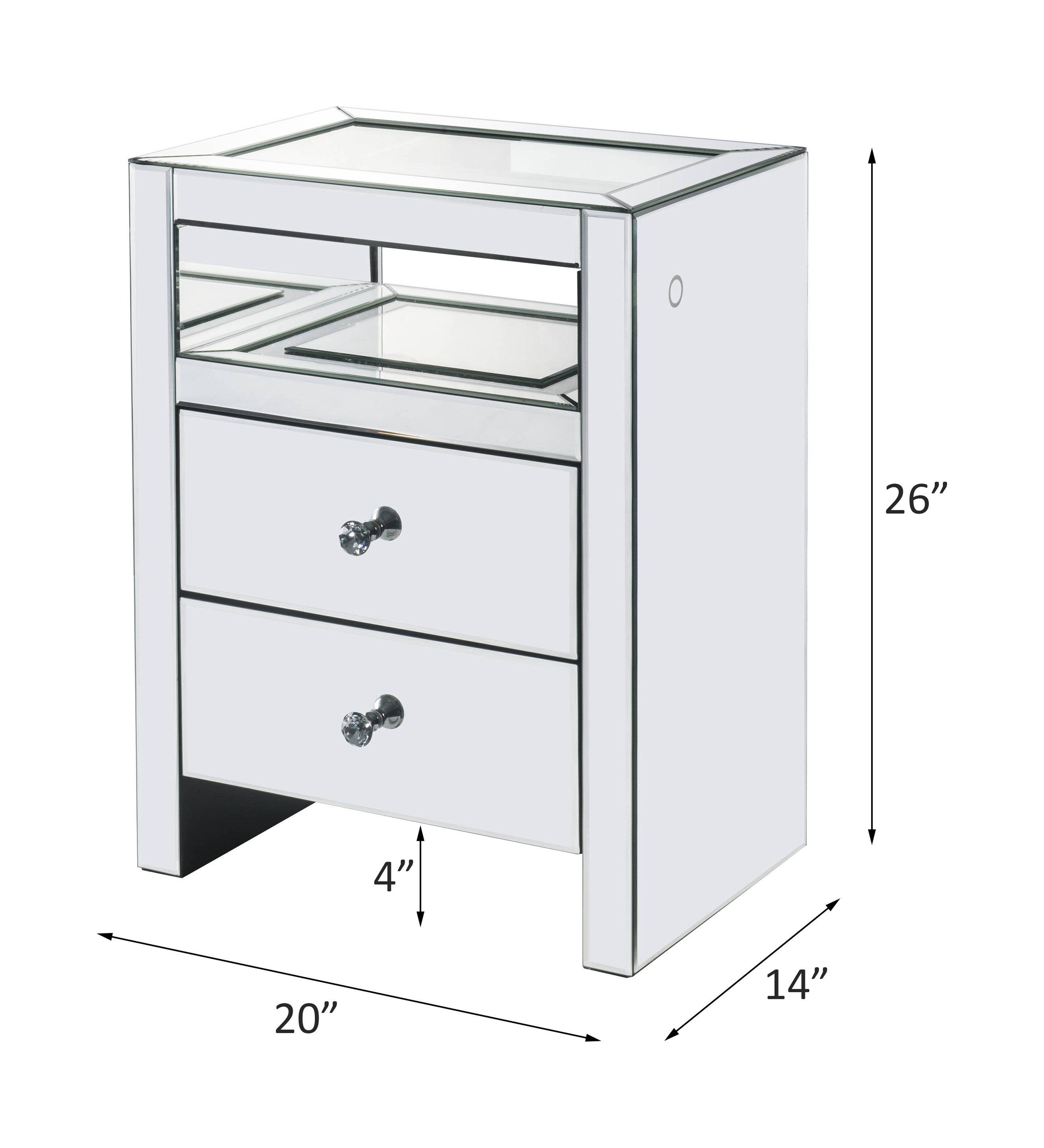 Dominic Accent Table W/Led