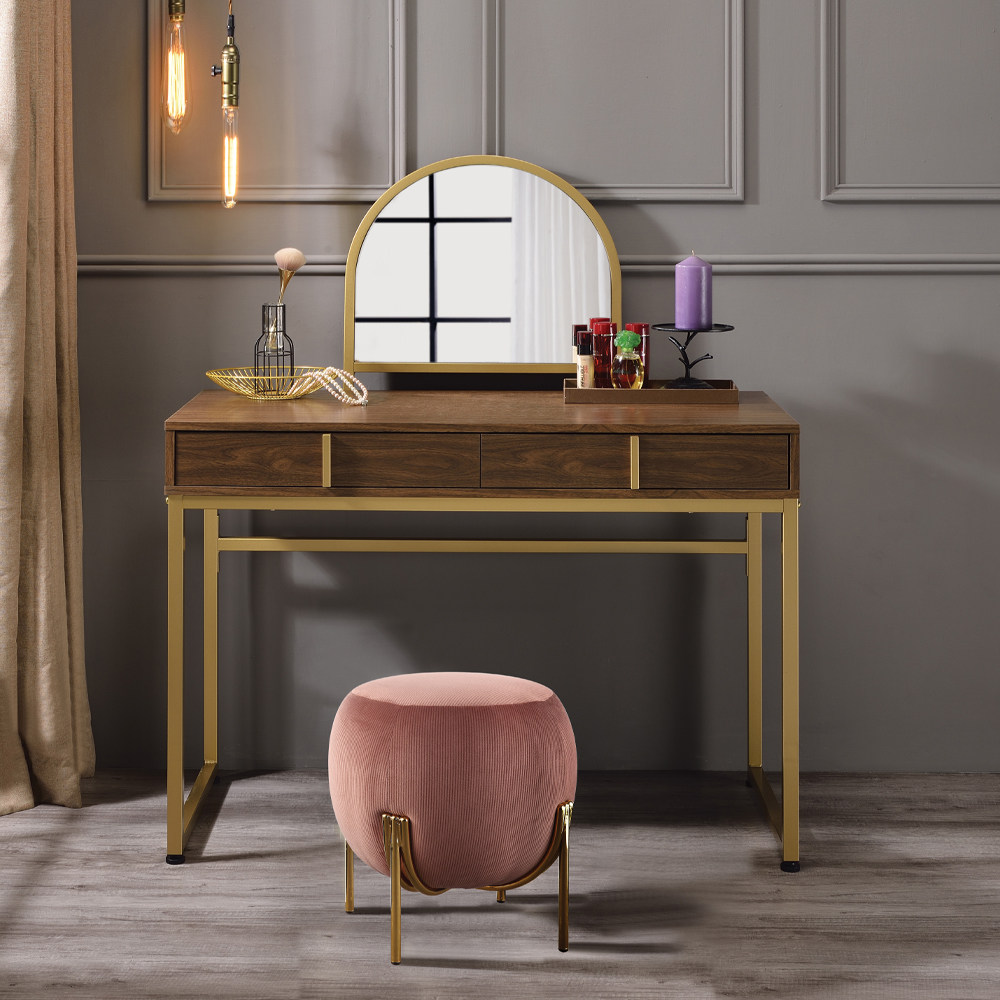 Coleen Vanity Desk W/Mirror & Jewelry Tray