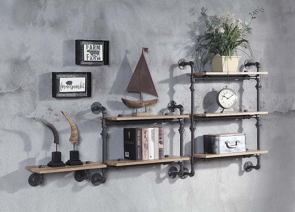 Brantley Wall Rack W/2 Shelves