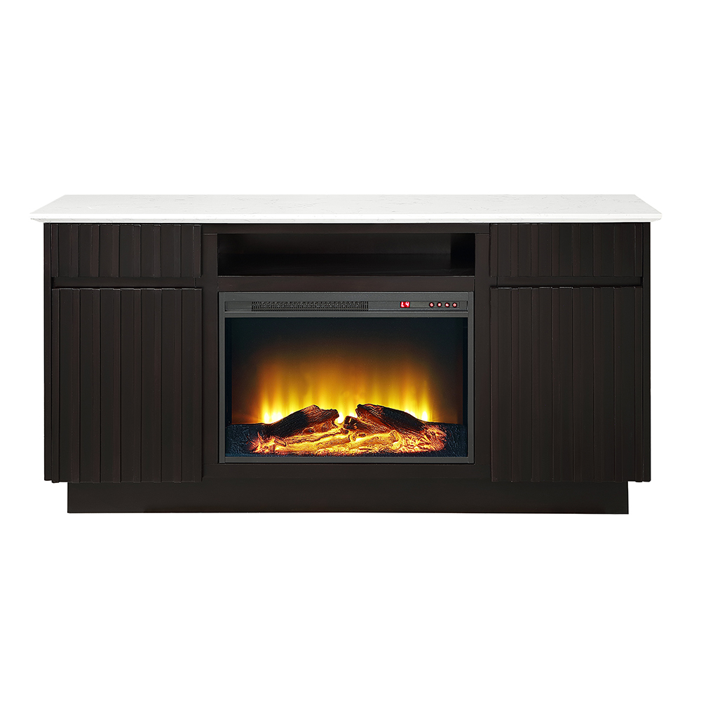 Jaramillo Server w/Natural Marble Top & Fireplace