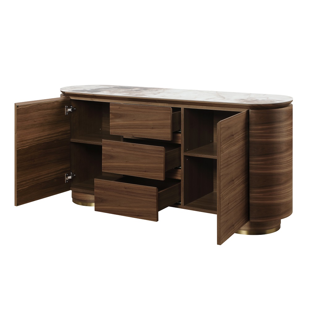 Willene Server W/Ceramic Top
