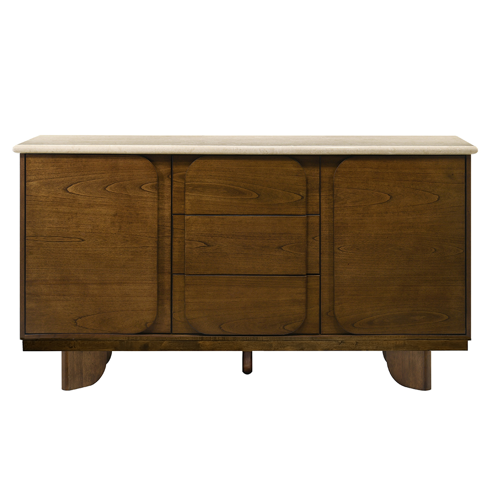 Kasha Server w/Natural Marble Top