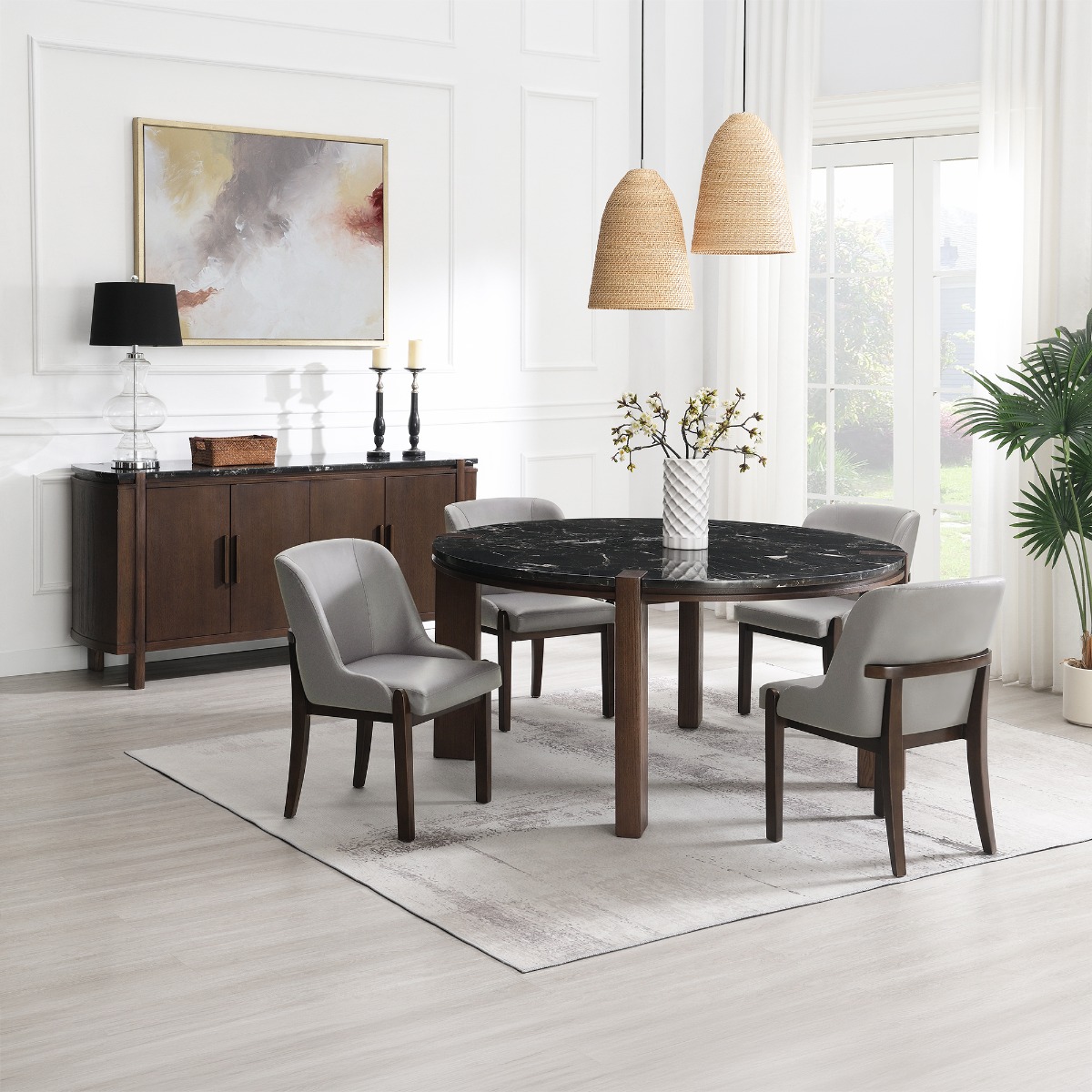 Estella Server w/Marble Top