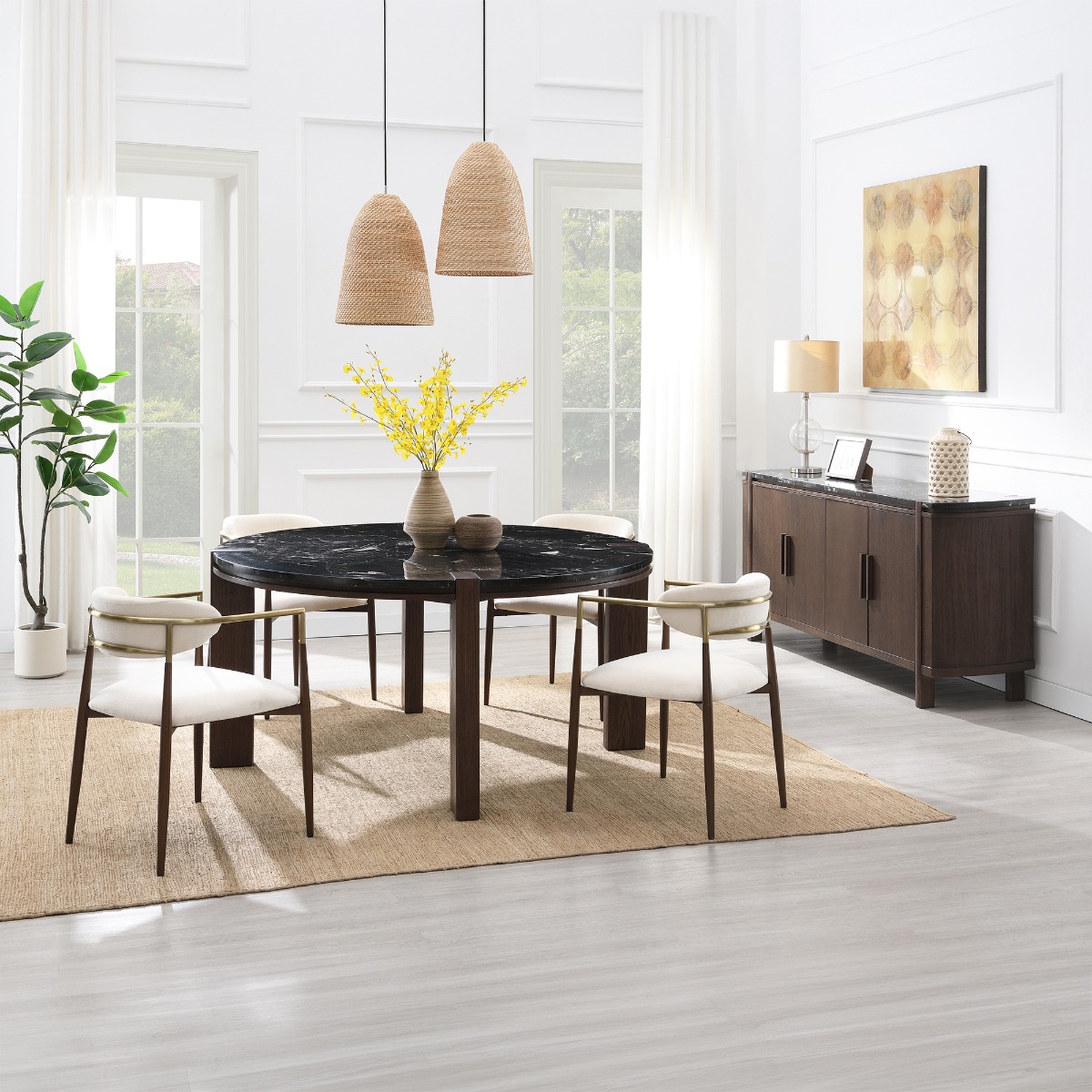 Estella Server w/Marble Top