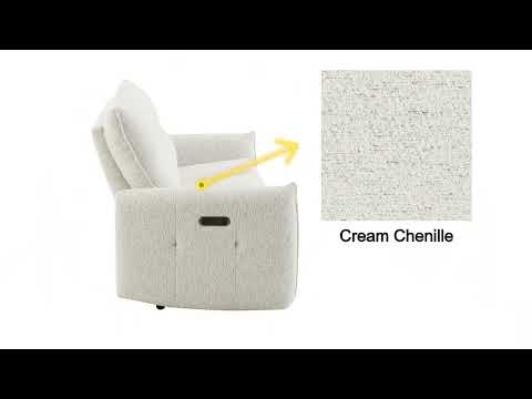 Lalisa Power Motion Loveseat w/USB Port
