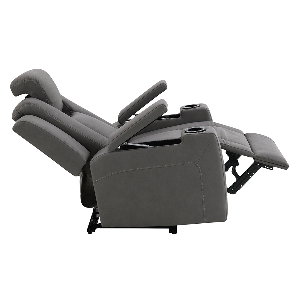 Leuco Power Motion Recliner w/Cup Holder, Control, LED & Power Headrest