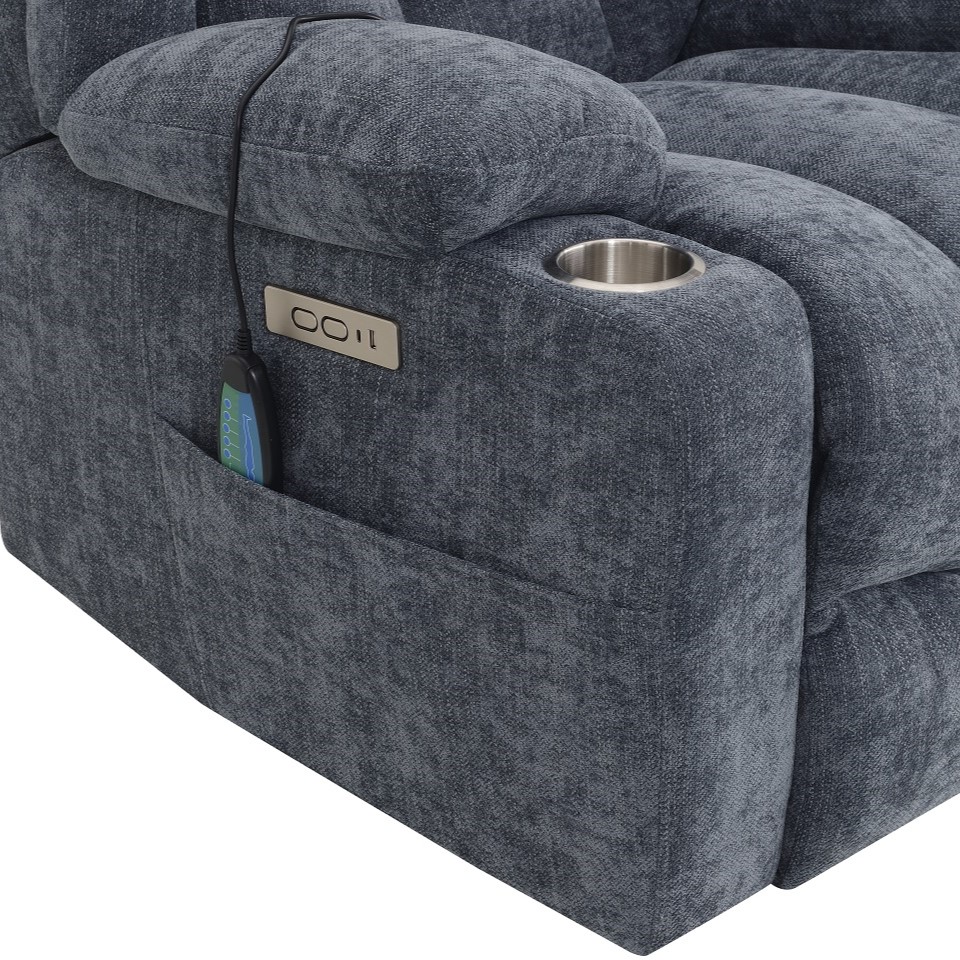 Omarion Power Recliner w/Lift, Heating & Massage