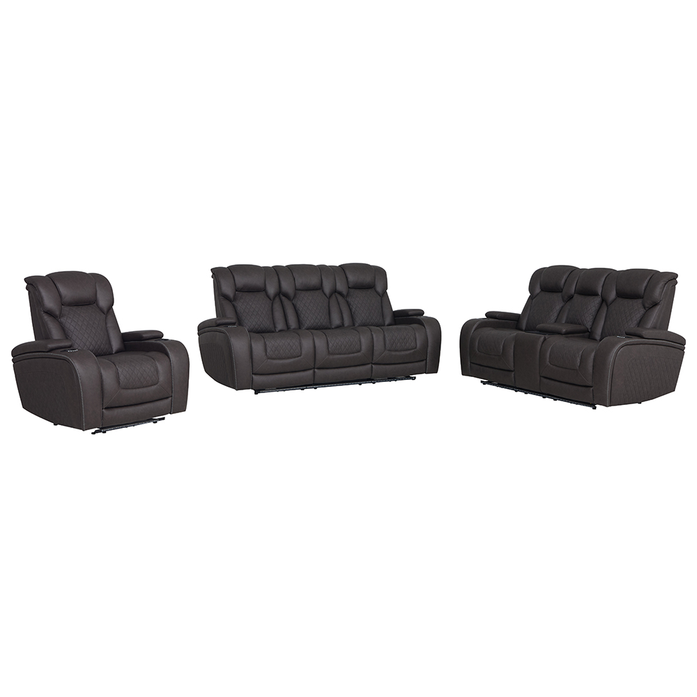 Wendell Power Motion Sofa w/Dropdown Table, Storage, USB & LED