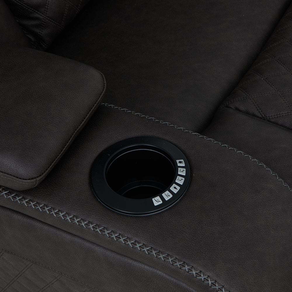 Wendell Power Motion Loveseat w/Console, Wireless Charger, Storage, USB & LED