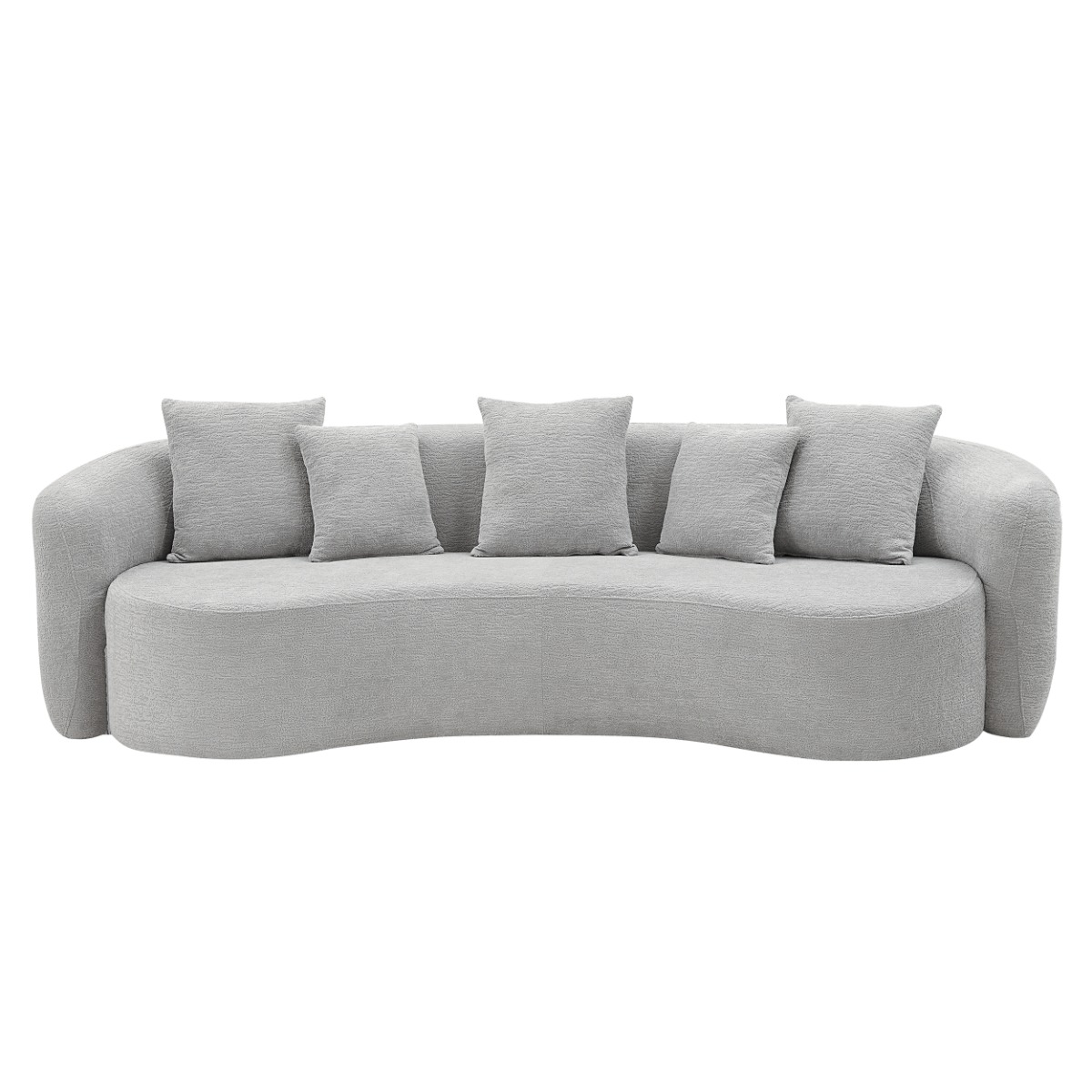 Barasa Oversized Compressed Sofa w/5 Pillows