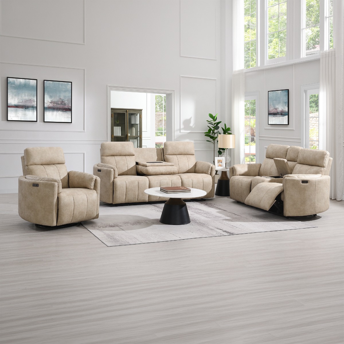 Elison Power Motion Glider Recliner w/Swivel